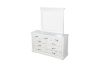 Picture of BICTON 9 DRW Dressing Table with Mirror (White)