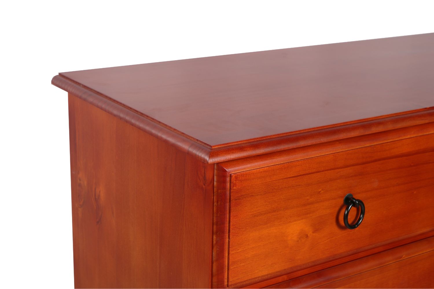 ROSEWOOD 6Drawer Tallboy (Reddish Brown)
