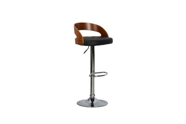 Picture of SADDLE Bentwood with PU Barstool (Black)