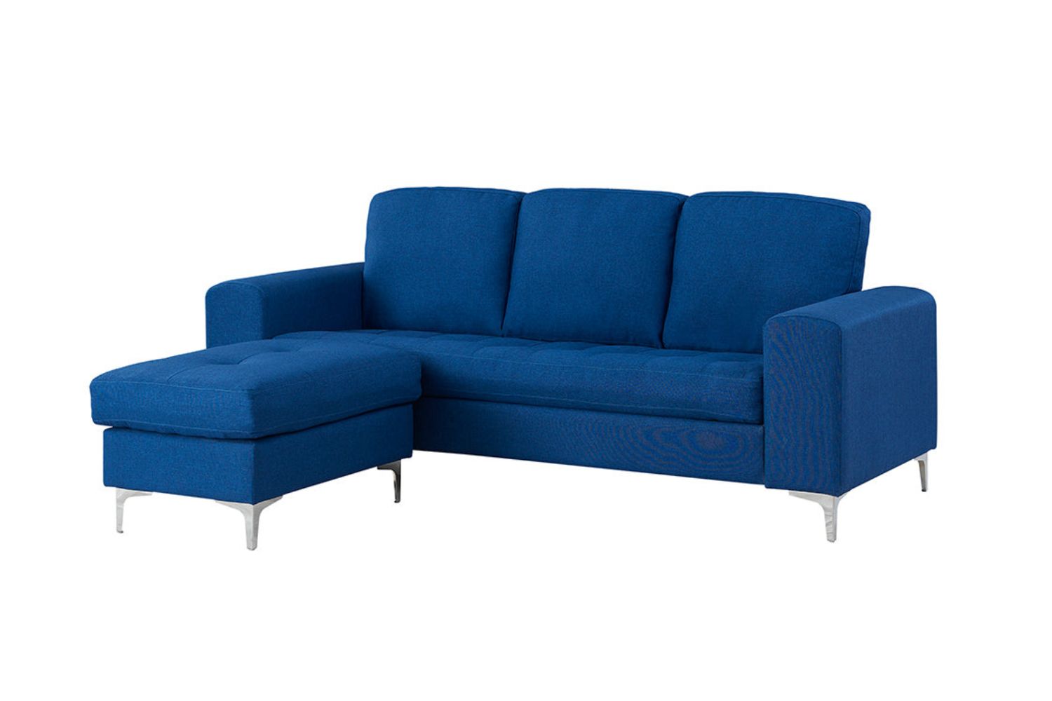NIXON 3+2 Seater with Ottoman Fabric Sofa (Blue)