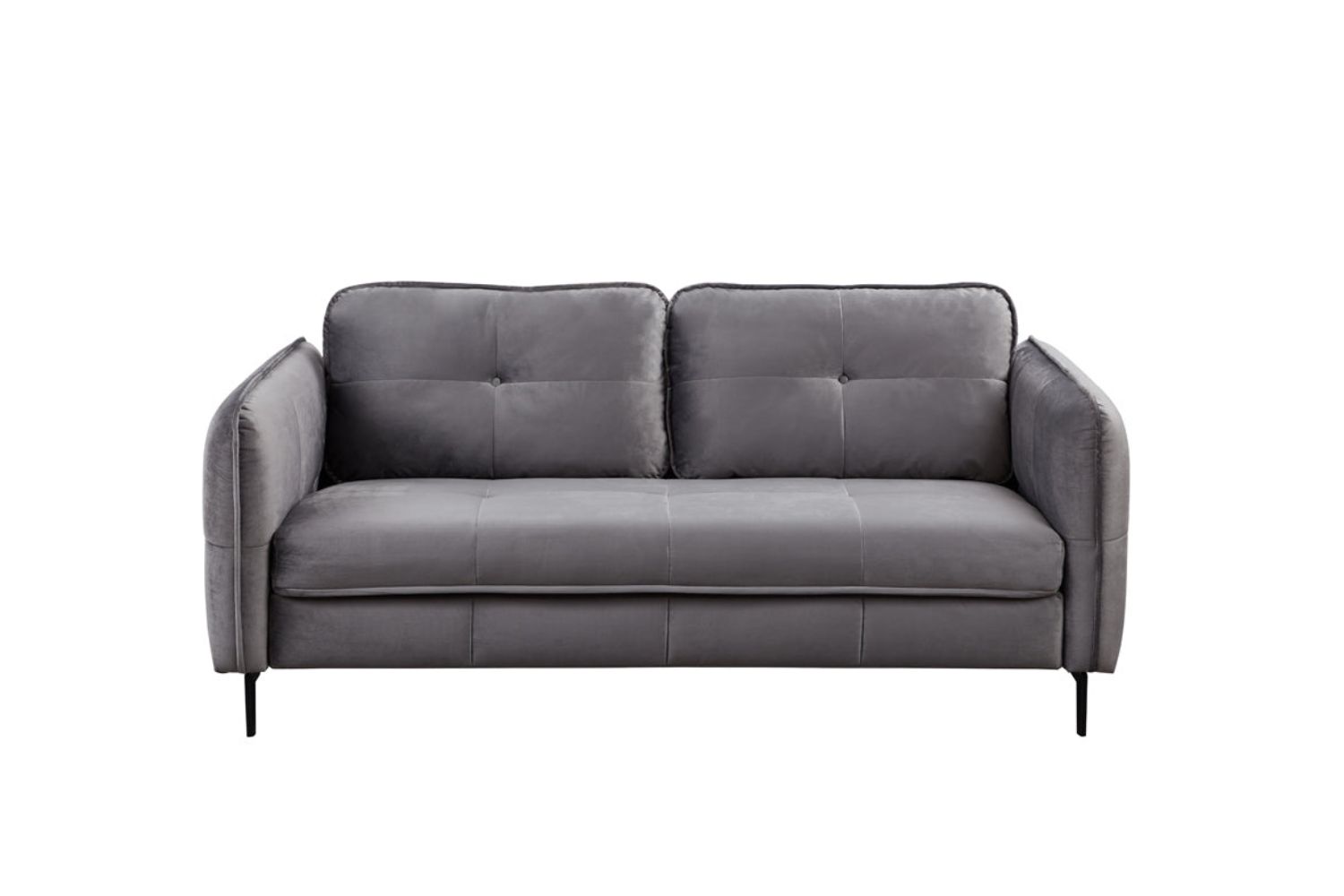 AMBERLEY 3+2 Seater Velvet Sofa (Grey)