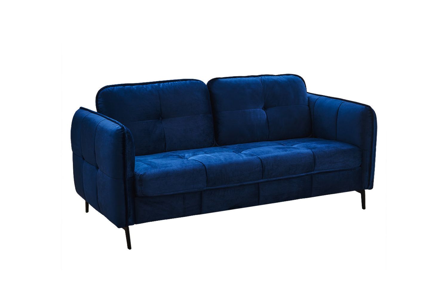 AMBERLEY Velvet Sofa (Blue) 2 Seater