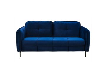 Picture of AMBERLEY Velvet Sofa (Blue) - 3 Seater