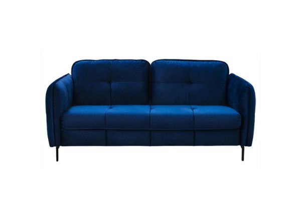 Picture of AMBERLEY Velvet Sofa (Blue) - 3 Seater