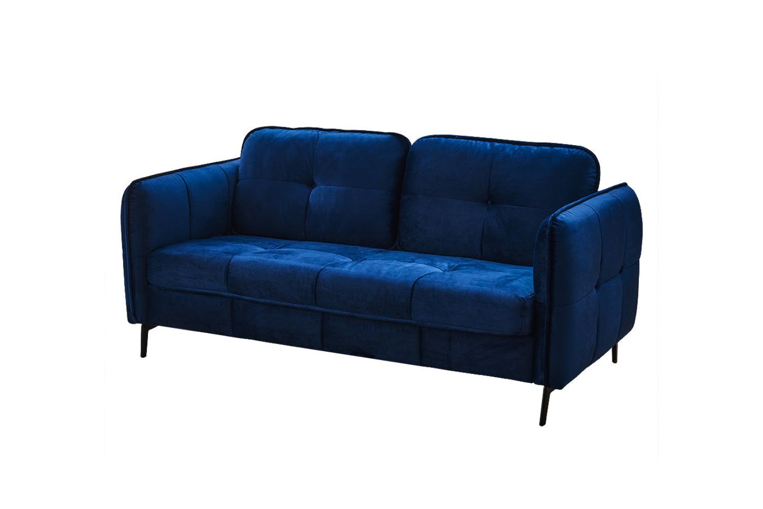 AMBERLEY Velvet Sofa (Blue) 2 Seater