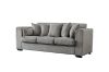 Picture of WILLOW 3 Seater with Ottoman Fabric Sofa (Light Grey)