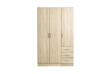 Picture of BESTA Wall Solution Modular Wardrobe -  3 DOOR 3 SHORT DRAWER (BDFG)