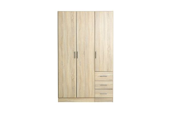 Picture of BESTA Wall Solution Modular Wardrobe -  3 DOOR 3 SHORT DRAWER (BDFG)