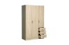 Picture of BESTA Wall Solution Modular Wardrobe -  3 DOOR 3 SHORT DRAWER (BDFG)