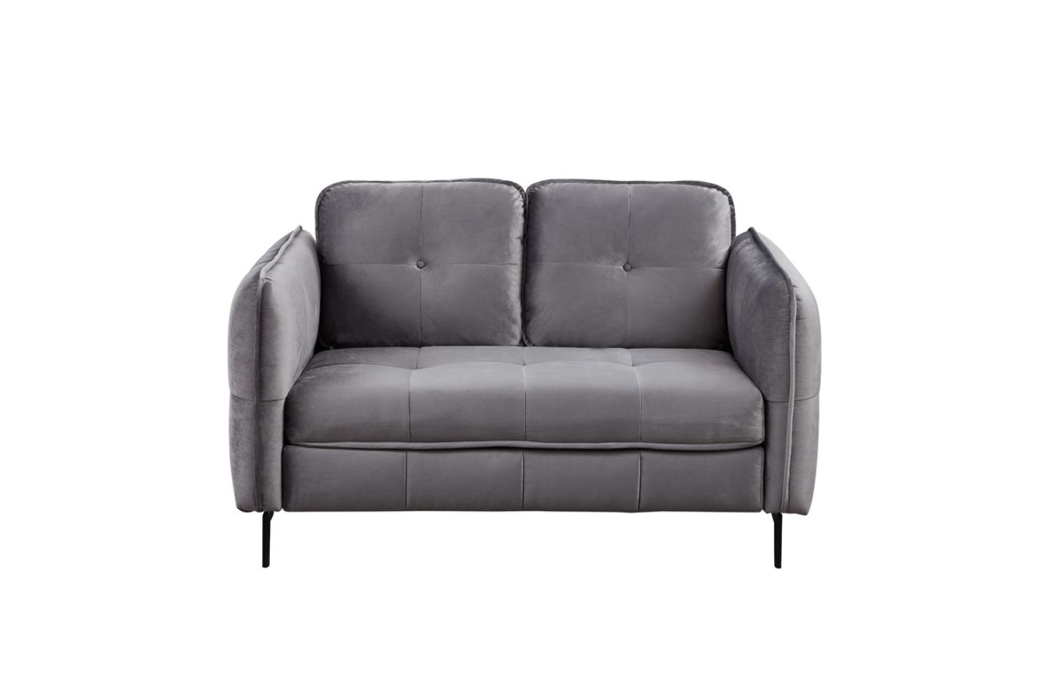 AMBERLEY 3+2 Seater Velvet Sofa (Grey)