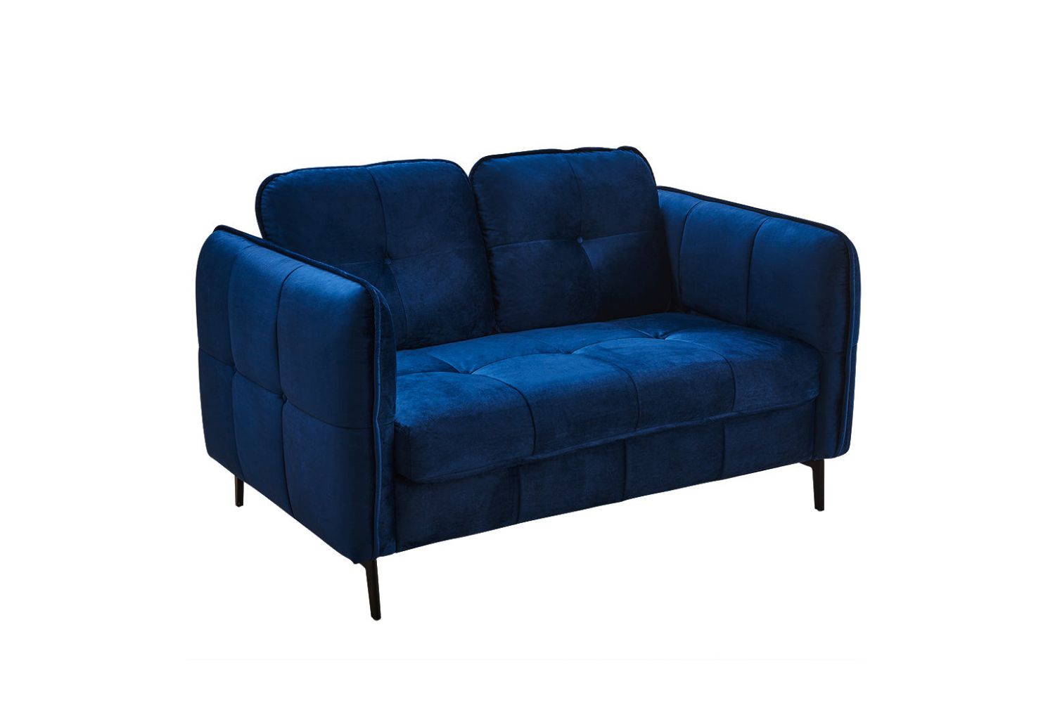 AMBERLEY Velvet Sofa (Blue) 2 Seater