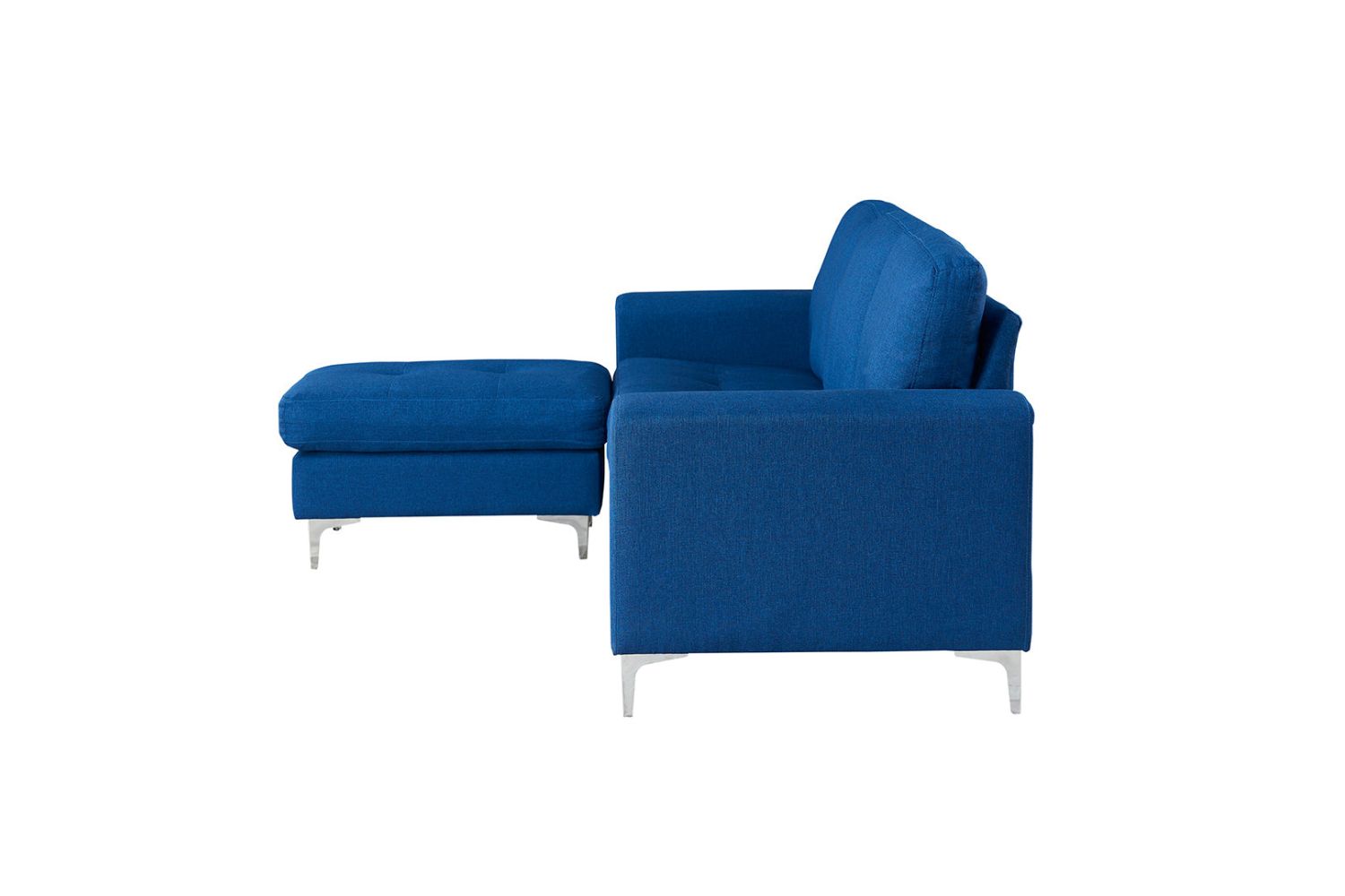 NIXON 3+2 Seater with Ottoman Fabric Sofa (Blue)