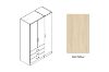 Picture of BESTA Wall Solution Modular Wardrobe - 3 DOOR 3 DRAWER (BEHK)