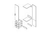 Picture of BESTA Wall Solution Modular Wardrobe - Parts for Customisation (White Colour)