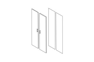 Picture of BESTA Wall Solution Modular Wardrobe - Part F (White Colour)