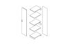 Picture of BESTA Wall Solution Modular Wardrobe - Parts for Customisation (White Colour)