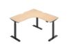 Picture of UP1 L-SHAPE Adjustable Height Desk Top (Oak Veneer) - 150cm