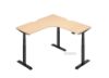 Picture of UP1 L-SHAPE Adjustable Height Desk Top (Oak Veneer) - 150cm