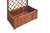 Picture of BISTRO Outdoor Wooden Flower Pot with Trellis (Medium) (80x38x150)