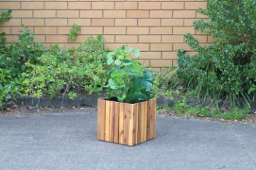 Picture of BISTRO Outdoor Square Wooden Pot/Planter (34x34x32)