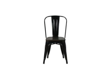 Picture of TOLIX Replica Dining Chair with Solid Rustic Elmwood (Black)