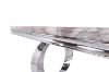 Picture of OMEGA 180 Marble Top Dining Table with Round Steel Legs