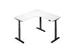 Picture of UP1 L-SHAPE Adjustable Height Desk (White Top Black Base) - 695-1185mm (150 Top)