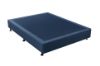 Picture of PRESTIGE Queen Bed Base (Navy Blue) - Bed Base with Wheel Legs