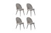 Picture of HAMBURGER Dining Chair (Grey) -  4 Chairs in 1 Carton