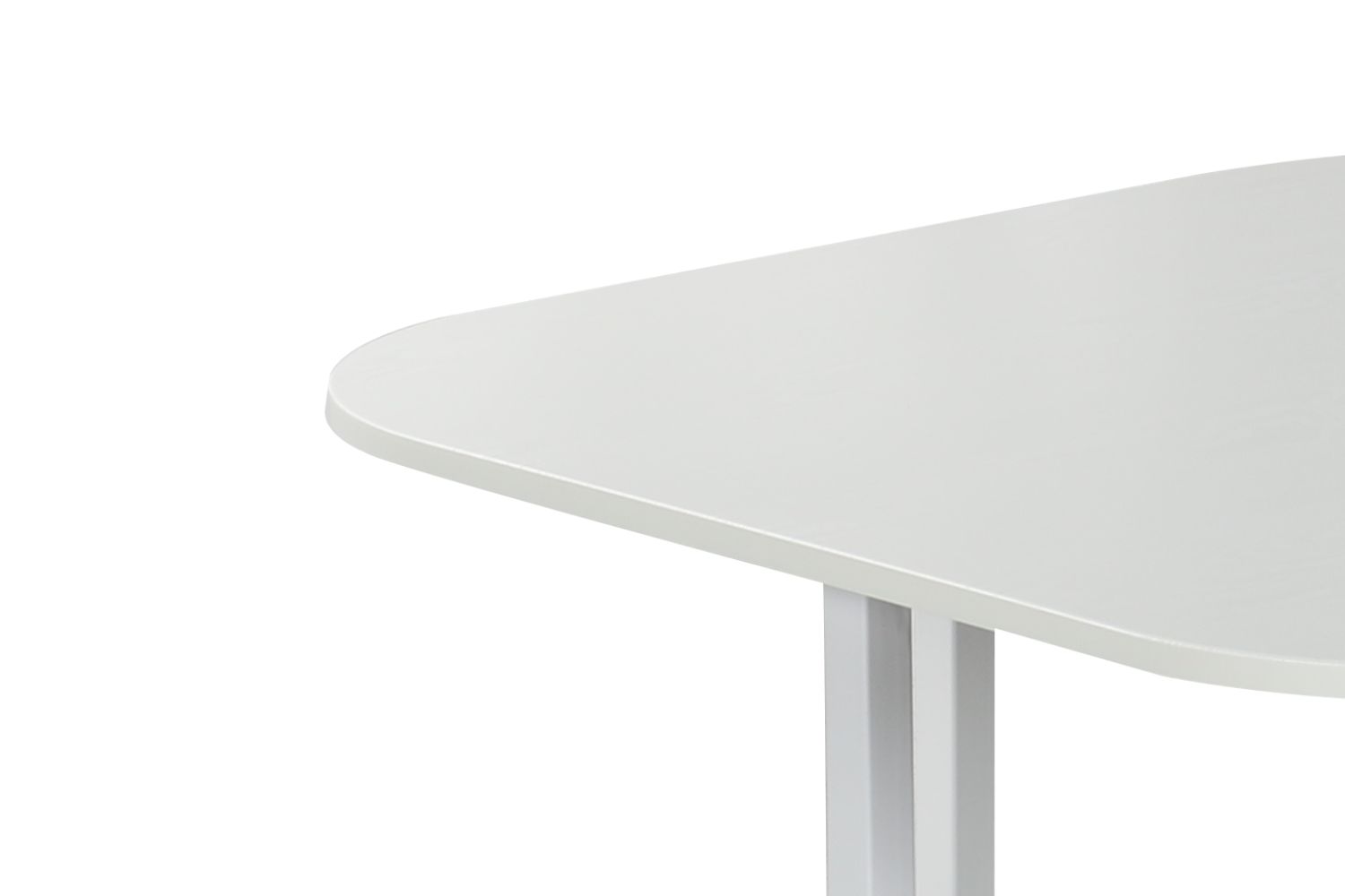 FREEMAN Space Saver 5PC Dining Set (White Table + Grey Chairs)