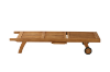 Picture of BALI Outdoor Solid Teak Sun Lounger with Slide Out Tray