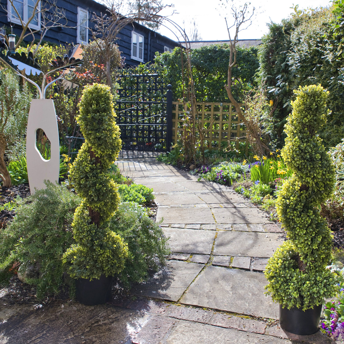 ARTIFICIAL PLANT Snake Shaped Tree (Indoor/Outdoor) - 120cm Tall