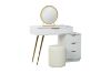 Picture of JASMINE 80-116 Extendable Dressing Table with Light Mirror and Stool