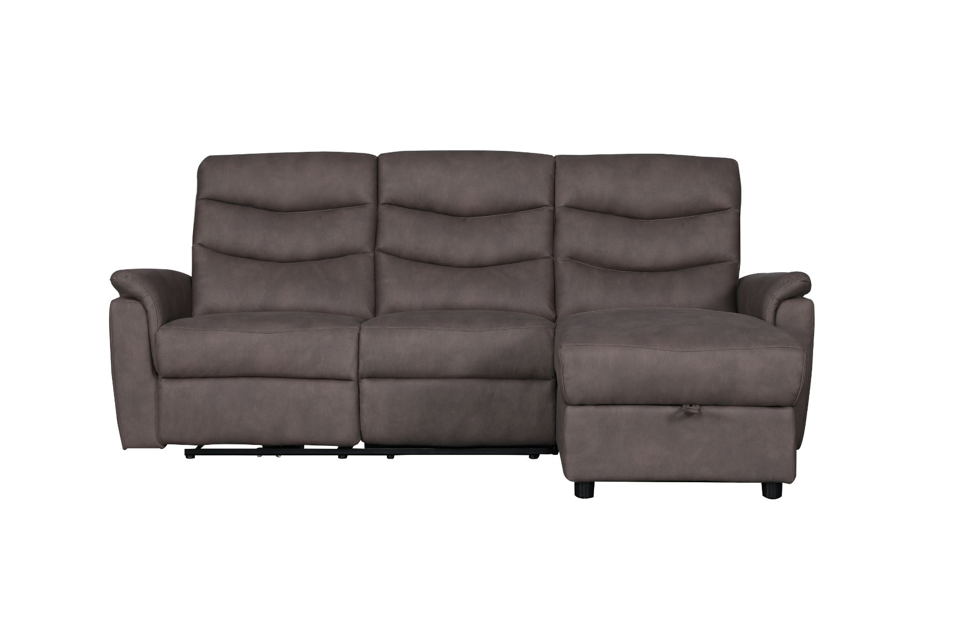 NOIRE Sectional Power Reclining Sofa Seat with Storage Chaise