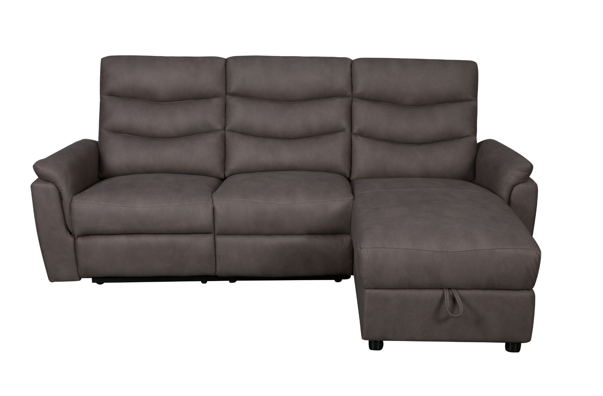 NOIRE Sectional Power Reclining Sofa Seat with Storage Chaise