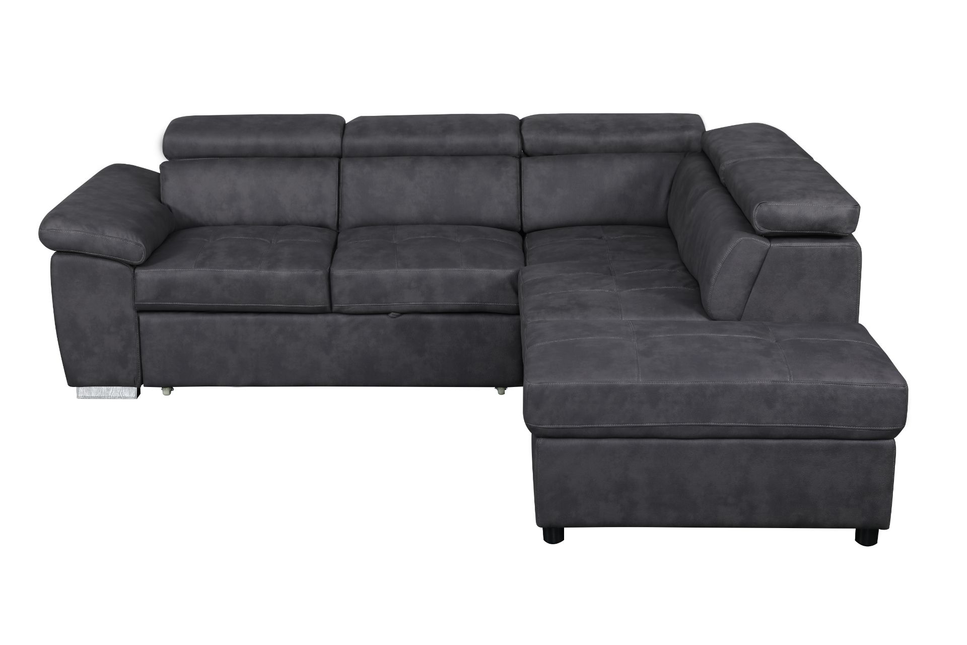 GRAYSON PullOut Sectional Sofa Bed with Storage Ottoman