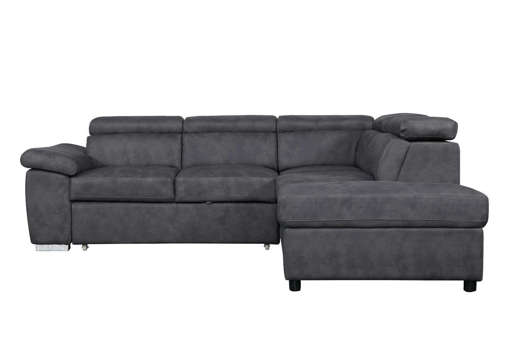 GRAYSON PullOut Sectional Sofa Bed with Storage Ottoman