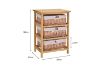 Picture of SIENA 3 Drawers Cabinet (Wicker Basket)