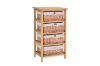 Picture of SIENA 4 Drawers Cabinet (Wicker Basket)