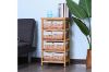 Picture of SIENA 4 Drawers Cabinet (Wicker Basket)