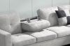 Picture of NEBULA Sectional Sofa with Storage Ottoman & Drop-Down Console (Light Grey) - Facing Right