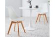 Picture of TULIP Dining Set - 80cm Table with 2 Chairs (White)