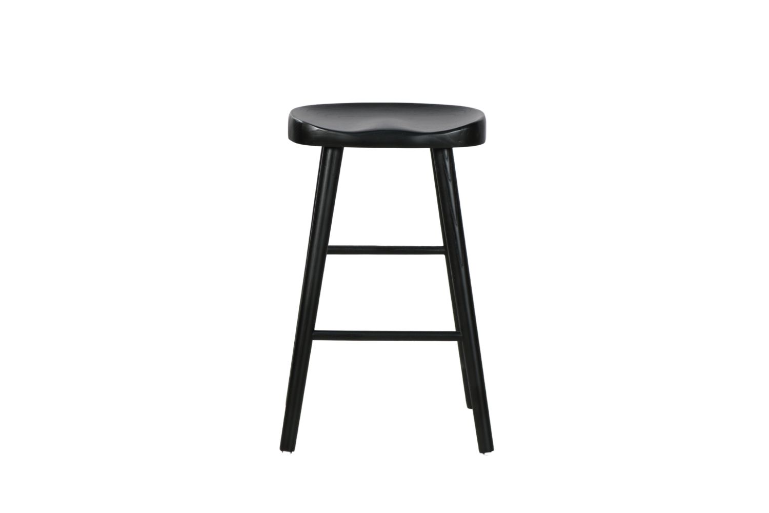 WINSOME Solid Wood Bar Stool (Black)