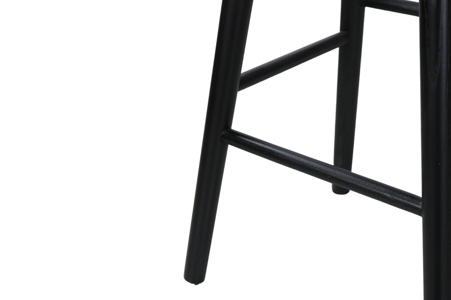 WINSOME Solid Wood Bar Stool (Black)