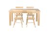 Picture of VICTOR 5PC Dining Set (Natural) - 1.4M Table + 4x Chairs