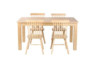 Picture of VICTOR 7PC Dining Set (Natural) - 1.6M Table + 6x Chairs