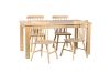 Picture of VICTOR 5PC Dining Set (Natural) - 1.4M Table + 4x Chairs