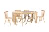 Picture of VICTOR 5PC Dining Set (Natural) - 1.4M Table + 4x Chairs
