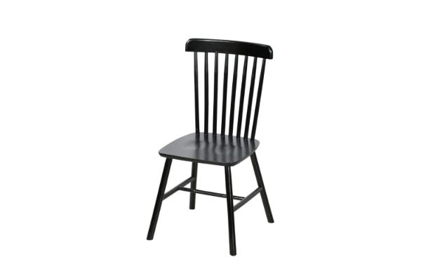 Picture of WINDSOR Solid Wood Dining Chair (Black) - Each
