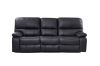 Picture of BOSTON Reclining Sofa (Black) - 3 Seater with 2 Recliners + Drop Down Console (3RRC+2RRC)